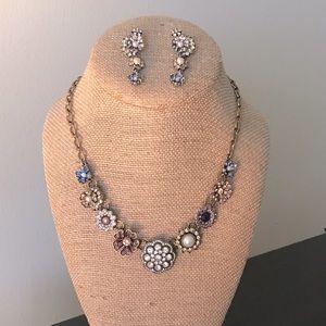 Chloe + Isabel  Bon Chic Floral Necklace Set with Blue and Purple Accents
B1